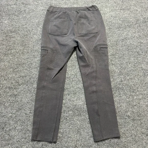 Anthropologie Womens Cargo Jogger Pants Small Gray Knit Textured Pull On Stretch - Picture 8 of 9